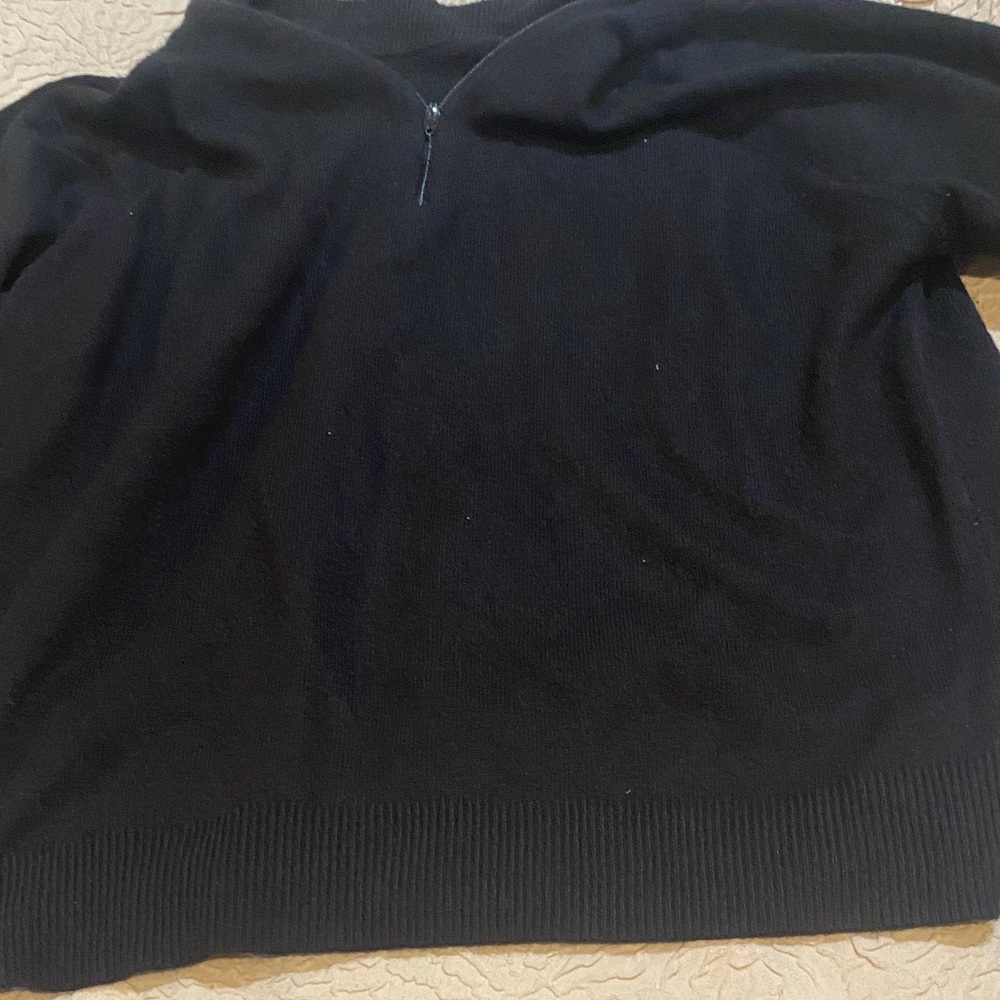 Source Unknown Men's Dark Zip-Up Sweater